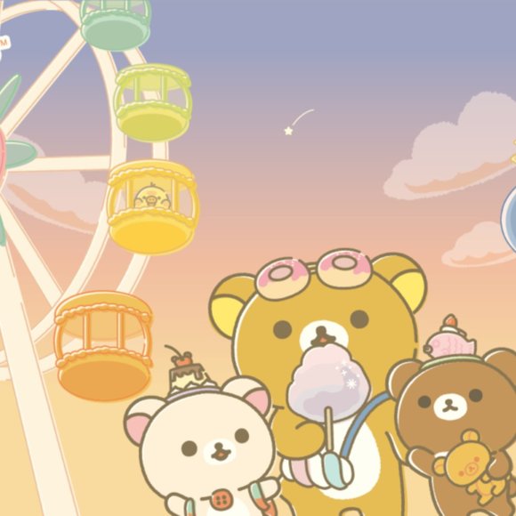 San-X Rilakkuma amusement park medium memo pad - Pink - Picture 10 of 10